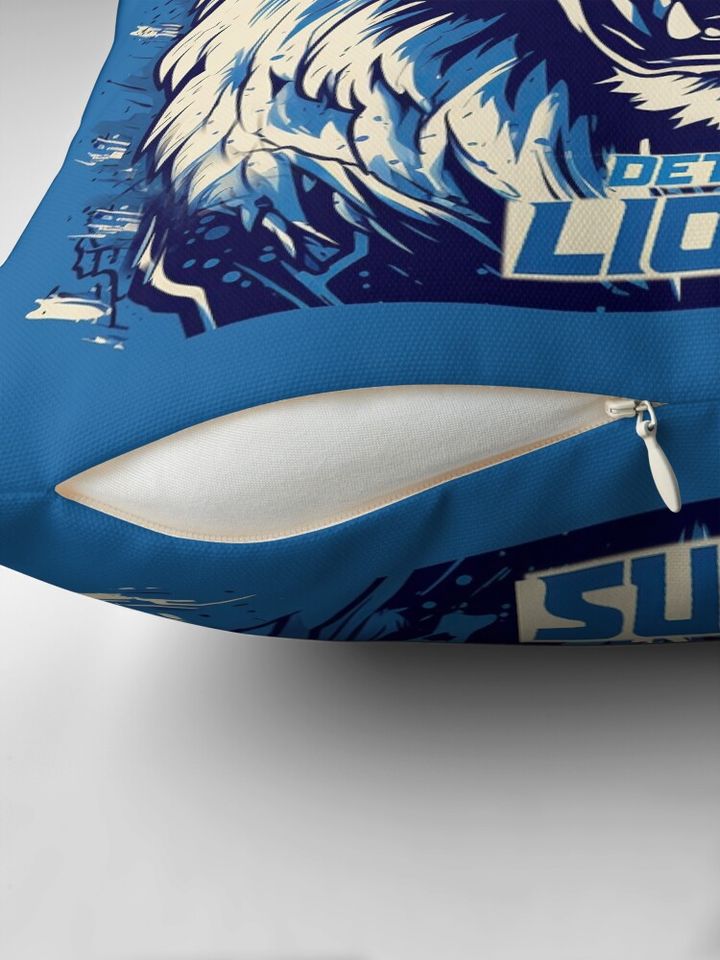 Detroit Lions Football Pillow