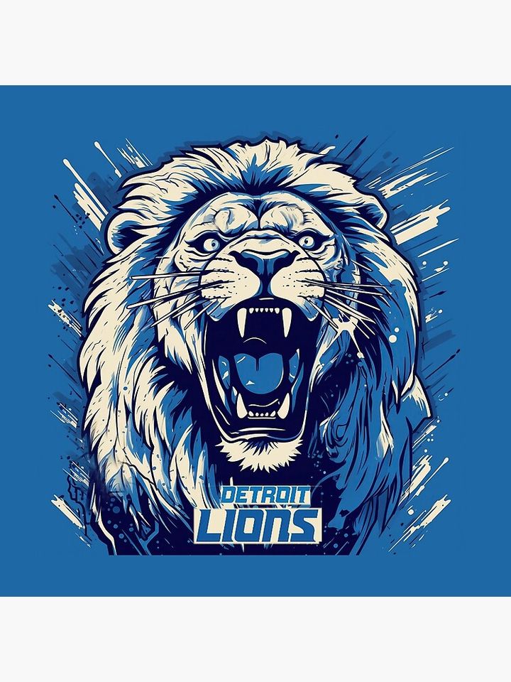 Detroit Lions Football Pillow