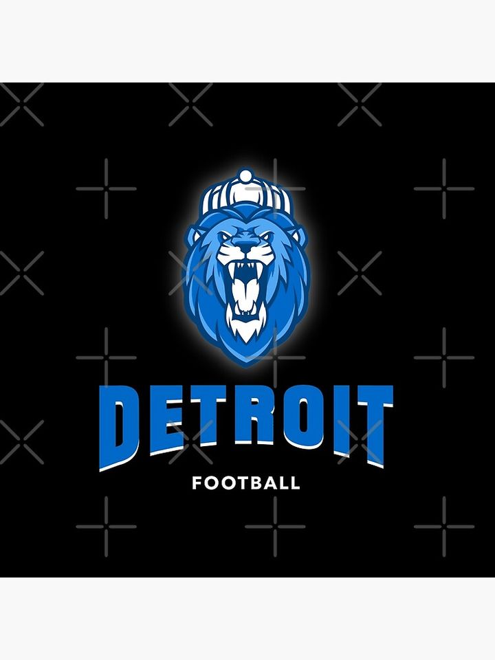 detroit lions soccer Pillow