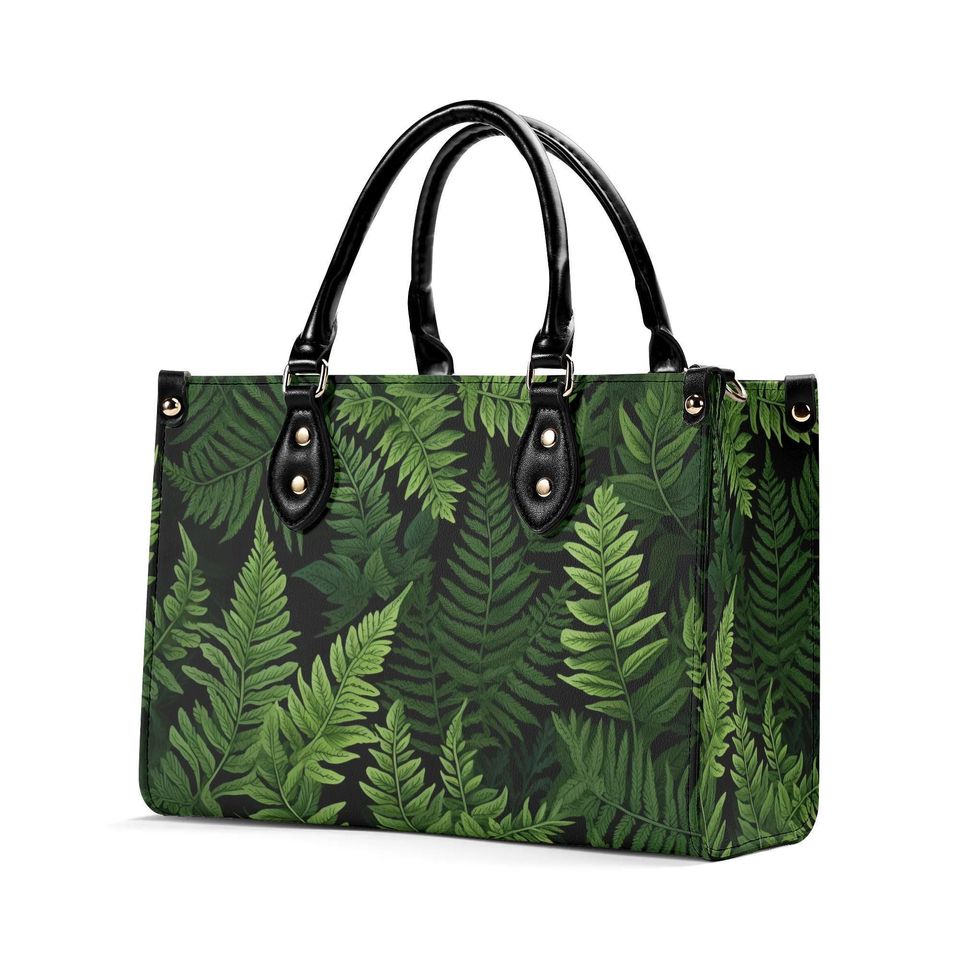 Green Bag Plants Bag Women's Leather Handbag