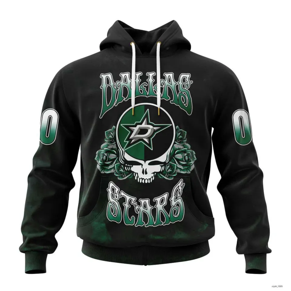 Dallas Stars Personalized Grateful Dead Design Hoodie