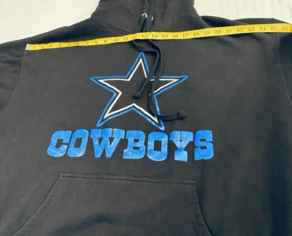Dallas Cowboys Black Hoodie Mens Size 3X