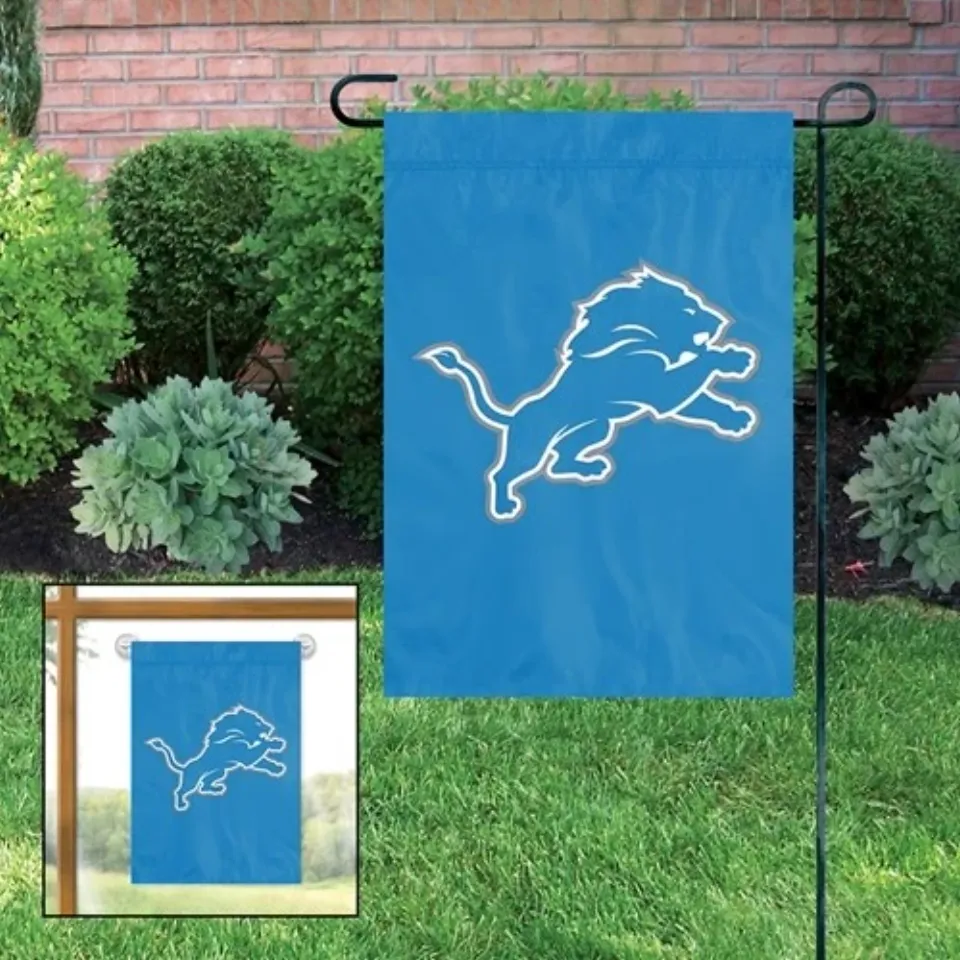 NEW Detroit Lions Embroidered Garden Window FLAG
