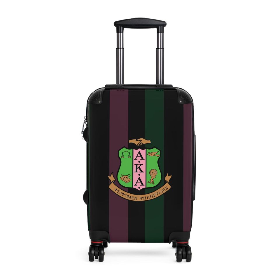 Black Alpha Kappa Alpha Inspired Suitcases