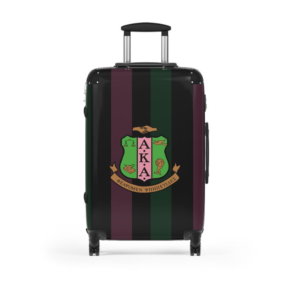 Black Alpha Kappa Alpha Inspired Suitcases