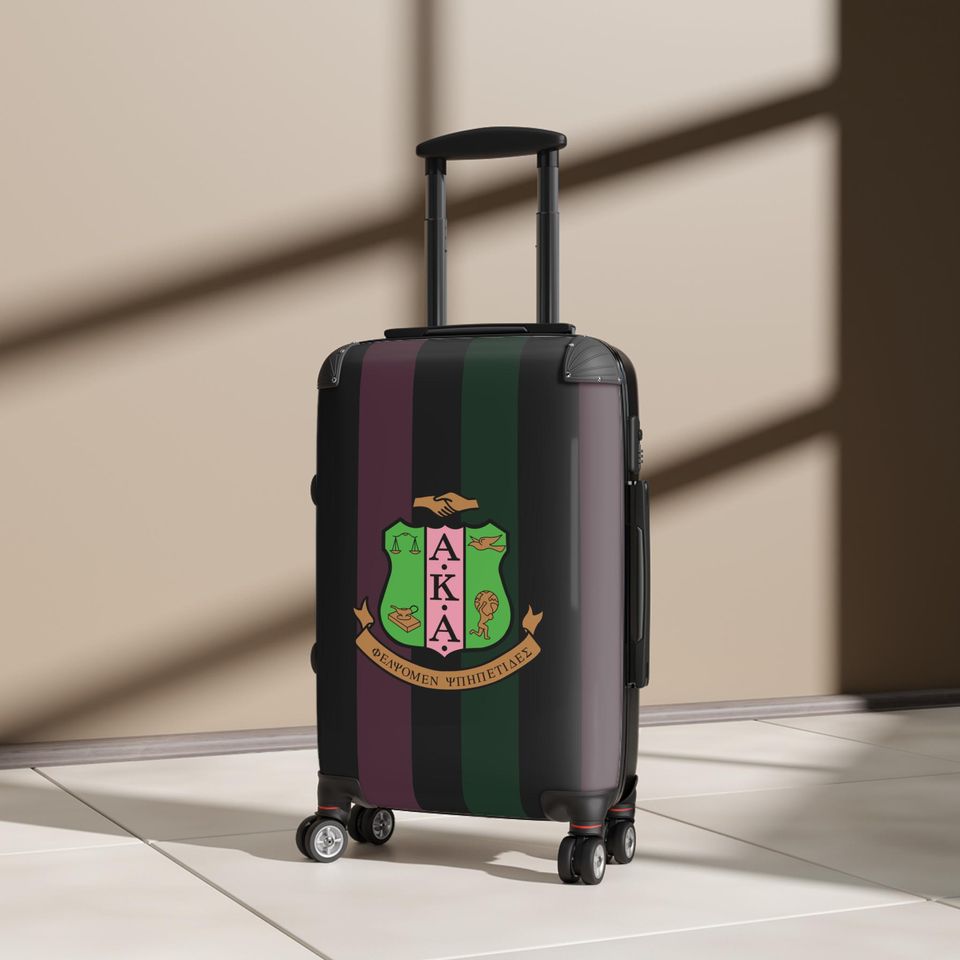 Black Alpha Kappa Alpha Inspired Suitcases