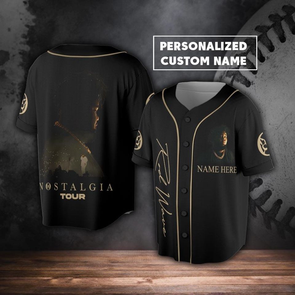 Custom Name Rod Wave Rap Baseball Jersey, Rod Wave Nostalgia Tour Baseball Jersey, Rod Wave Music Concert Baseball Jersey