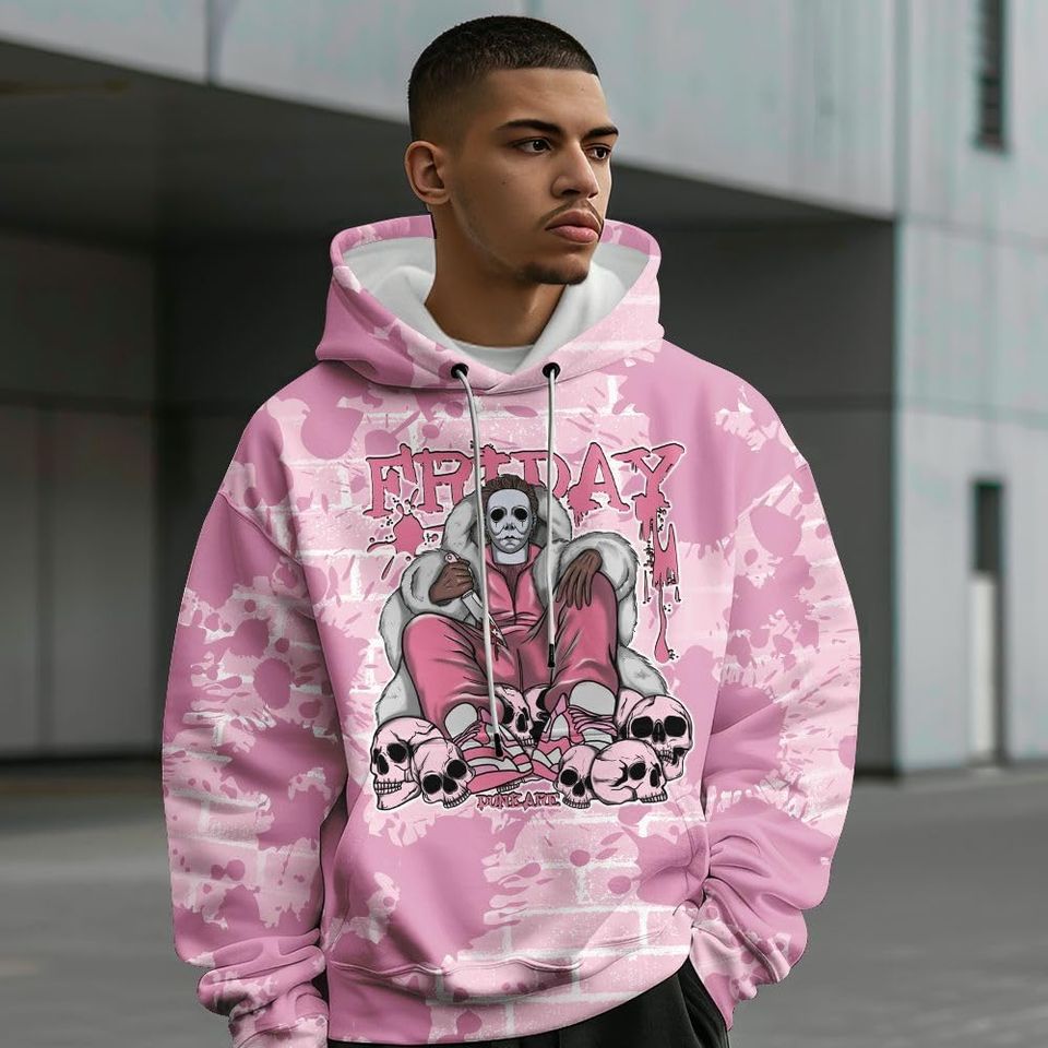 Dunkare Orchid 4s Streetwear 3D Hoodie - Get Tag Sneakers Steppin' Graphic Crack All Over Print Unisex Hoodie