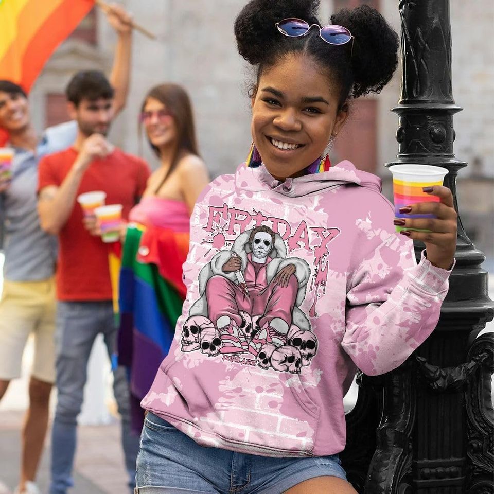 Dunkare Orchid 4s Streetwear 3D Hoodie - Get Tag Sneakers Steppin' Graphic Crack All Over Print Unisex Hoodie