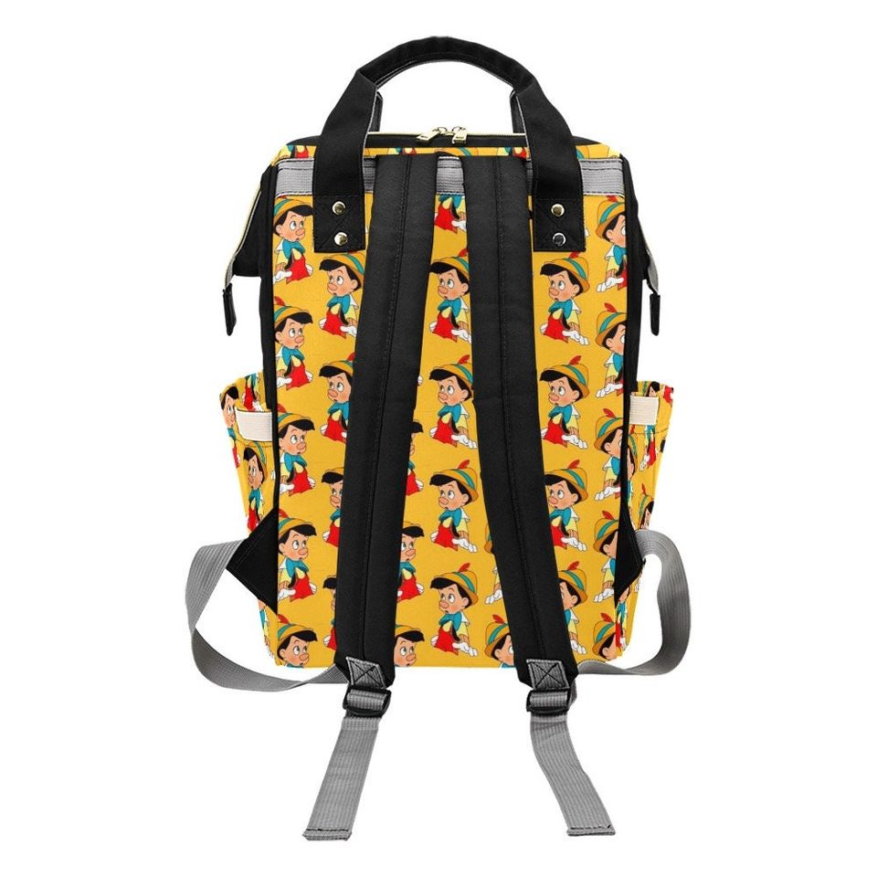 Pinocchio Diaper Bag Backpack | Pinocchio Backpack | Disney Diaper Bag | Disneyland Backpack | Disney Bag | Disney Diaper Backpack