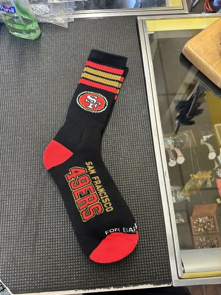 San Francisco 49ERS Mens football Team Crew  Socks