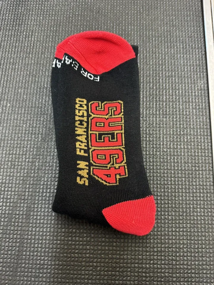 San Francisco 49ERS Mens football Team Crew  Socks
