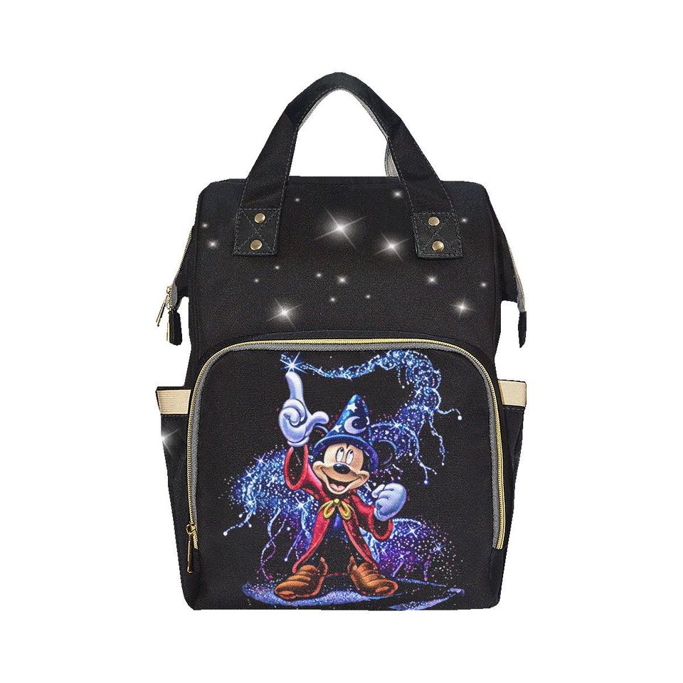 Sorcerer Mickey Diaper Backpack | Mickey Mouse Backpack | Disney Diaper Bag | Disney Backpack | Mickey Mouse Bag | Disney Diaper Backpack
