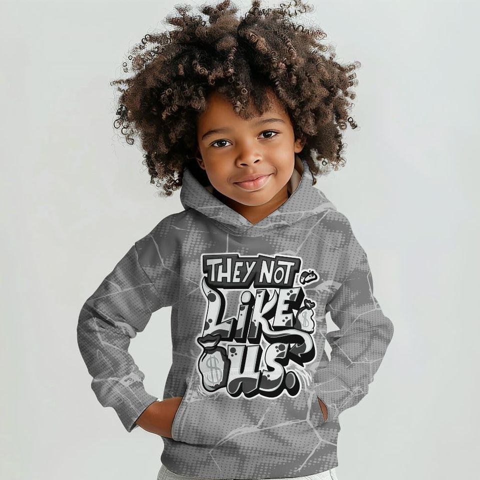 Dunkare Shirt to Match Retro Black Wolf Grey 12s Streetwear 3D Hoodie, God Blessed Ink Drip All Over Print Unisex Hoodie