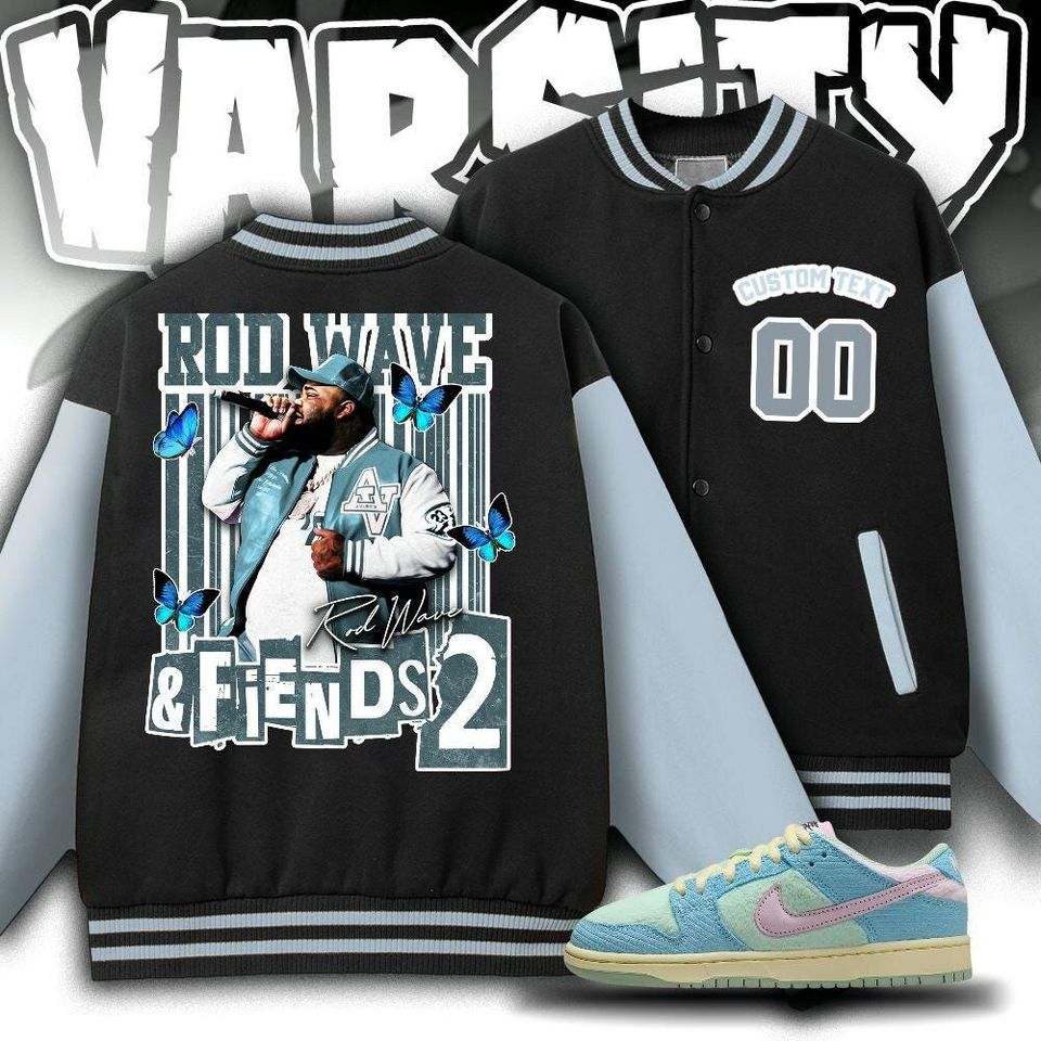 Custom Rod Wave Unisex Varsity Jacket, Rod Wave And Friends II Varsity Jacket