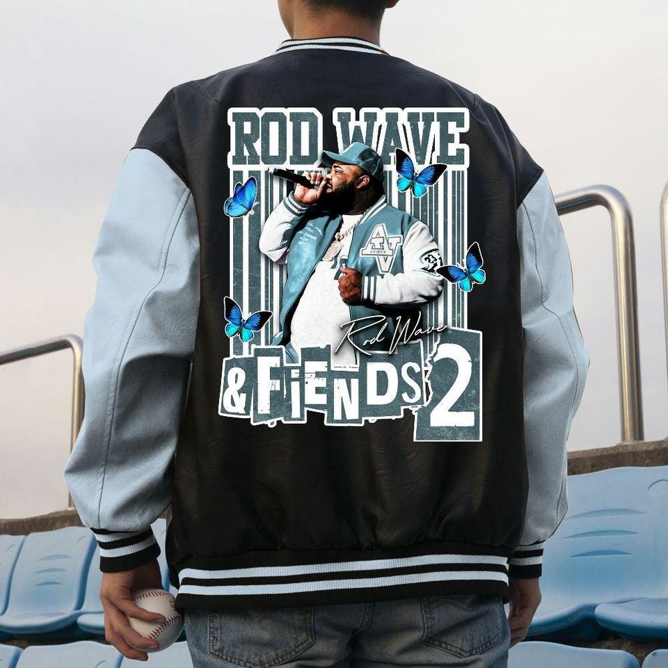 Custom Rod Wave Unisex Varsity Jacket, Rod Wave And Friends II Varsity Jacket