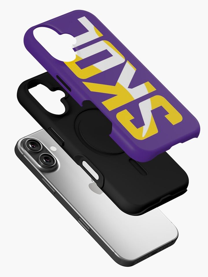Minnesota Vikings Skol Text Design iPhone Case