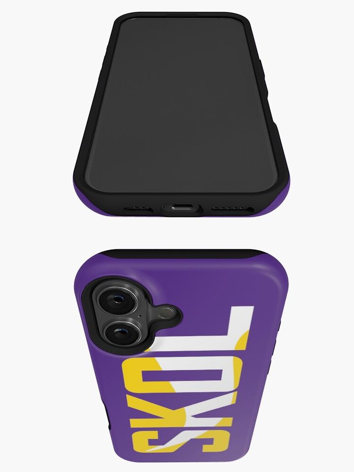 Minnesota Vikings Skol Text Design iPhone Case