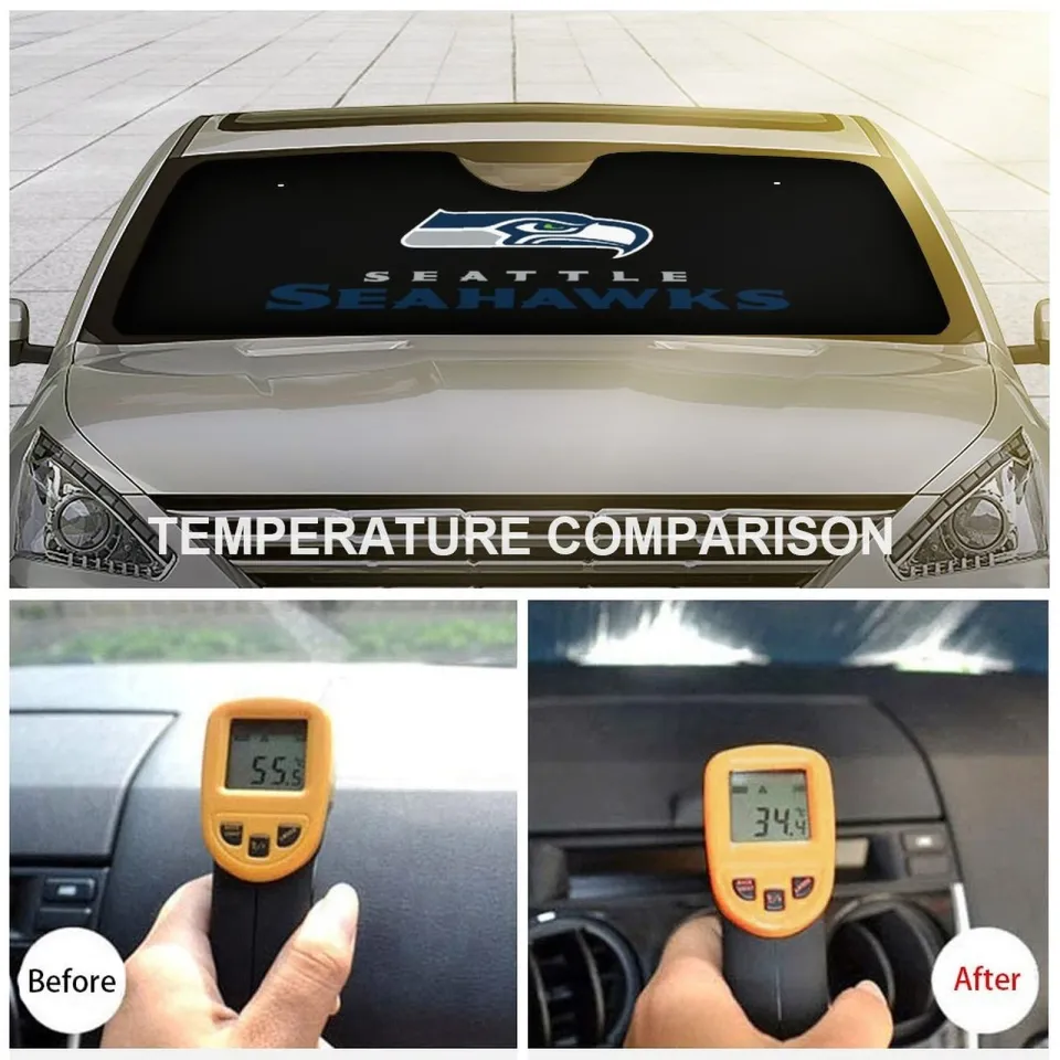 Seattle Seahawks Car Windshield Sunshade Car Accessories Car Sunshade Heatproof