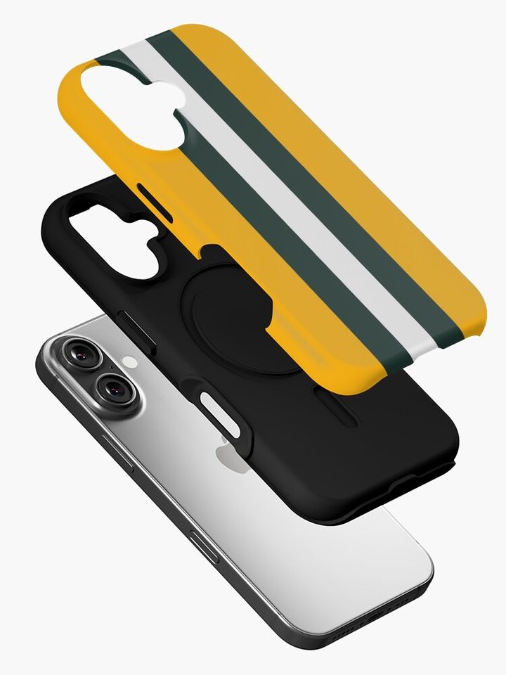 Green Bay Packers Stripes Design iPhone Case