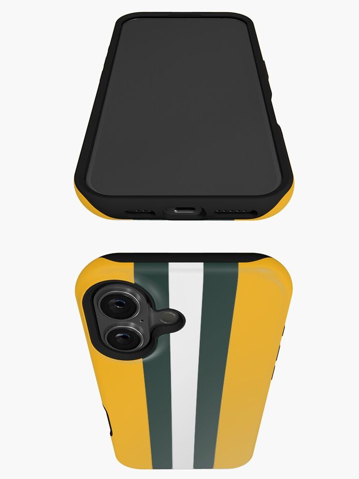 Green Bay Packers Stripes Design iPhone Case
