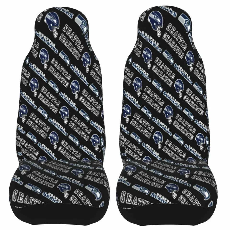 2pcs Car Seat Covers Universal Seattle Seahawks Car Front Rear Protectors