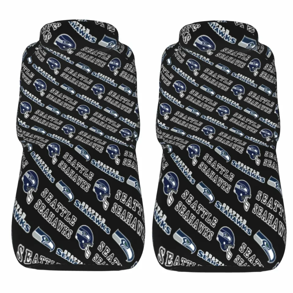2pcs Car Seat Covers Universal Seattle Seahawks Car Front Rear Protectors