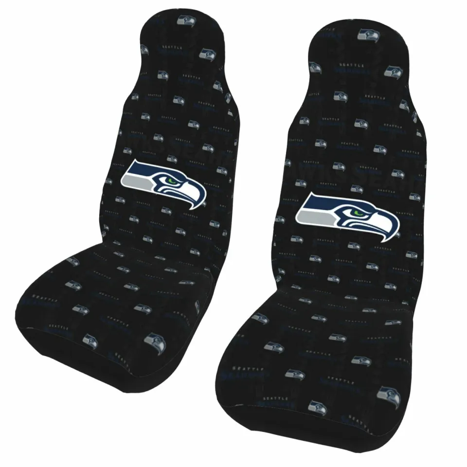 2pcs Car Seat Covers Universal Seattle Seahawks Car Front Rear Protectors