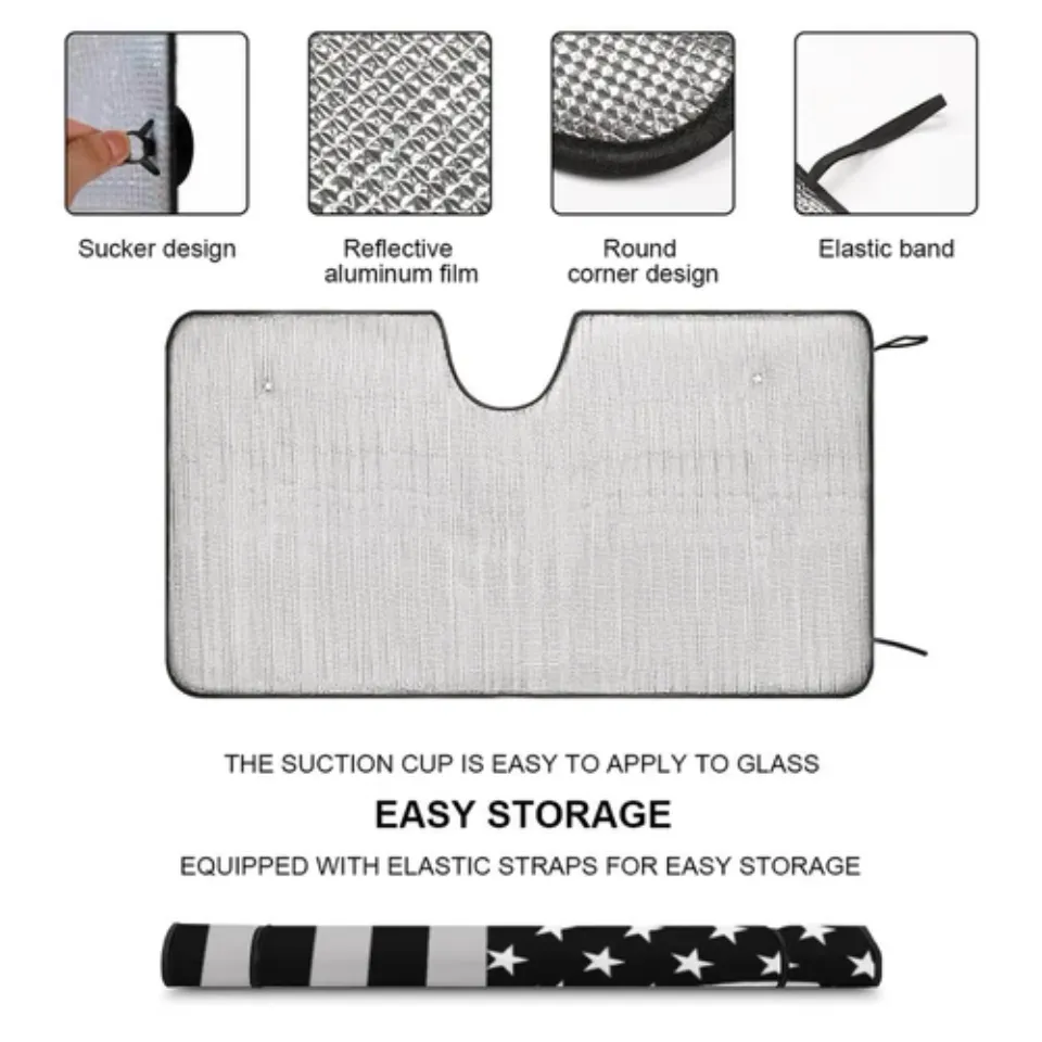 Las Vegas Raiders Car Windshield Sunshade Car Front Window Windshield Protection