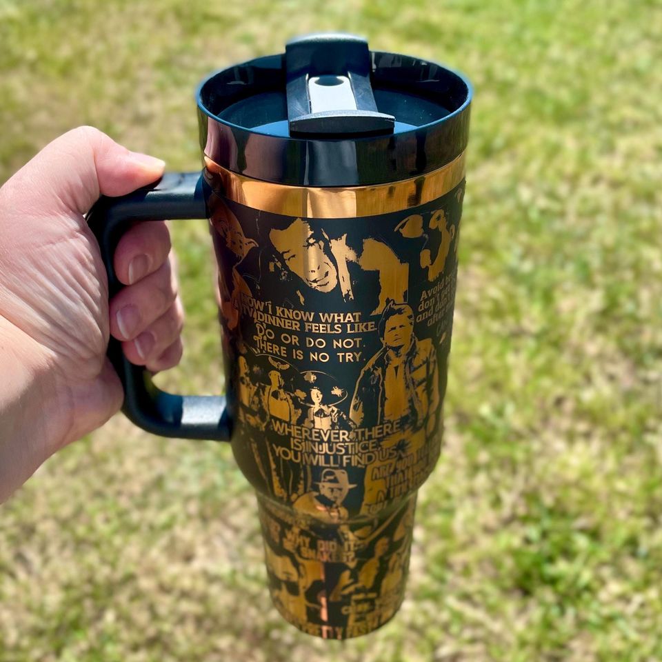 80s Movie Theme 40oz Engraved Tumbler