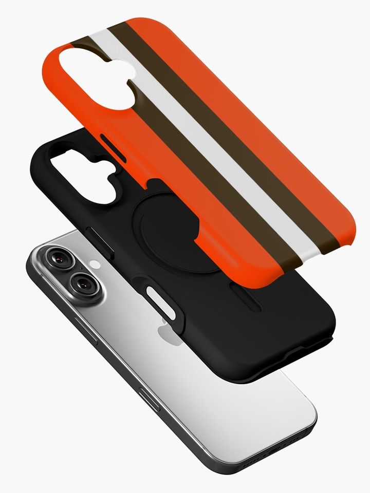 Cleveland Browns Stripe Mask iPhone Case