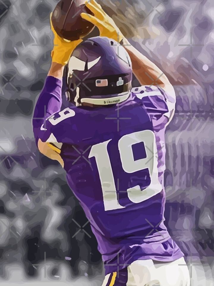 Adam Thielen Minnesota Vikings Illustration  iPhone Case