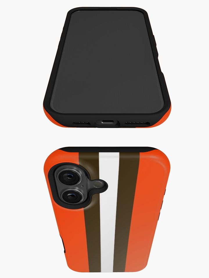 Cleveland Browns Stripe Mask iPhone Case