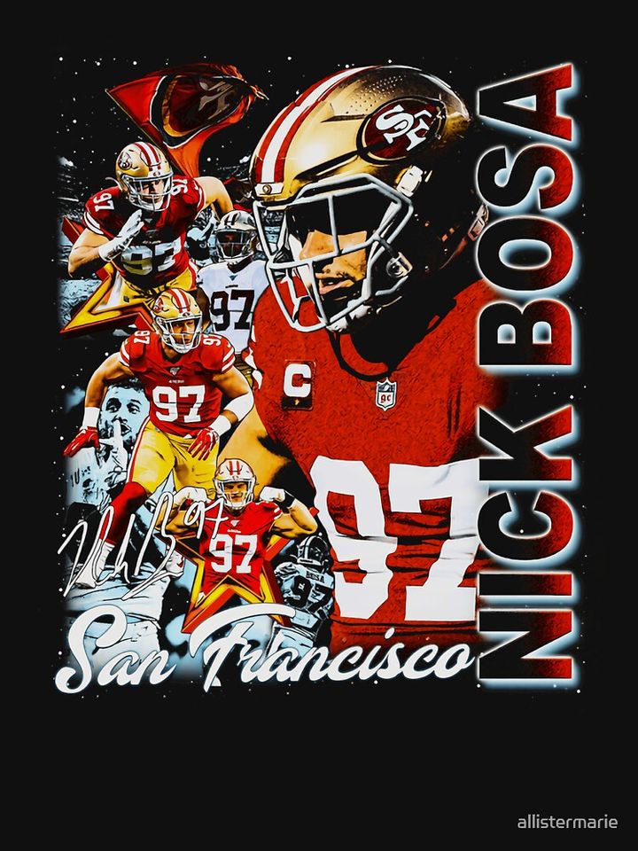 Nick Bosa Vertical Collage Pullover Hoodie