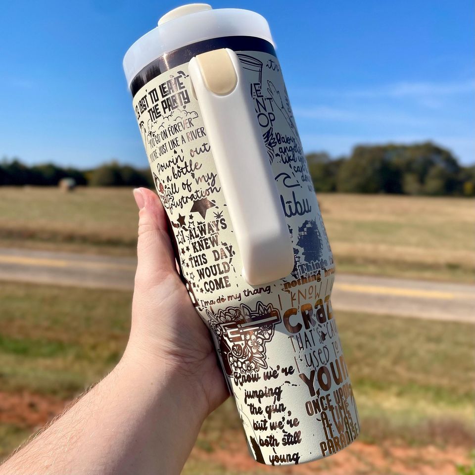 Miley Cyrus 40oz Engraved Tumbler