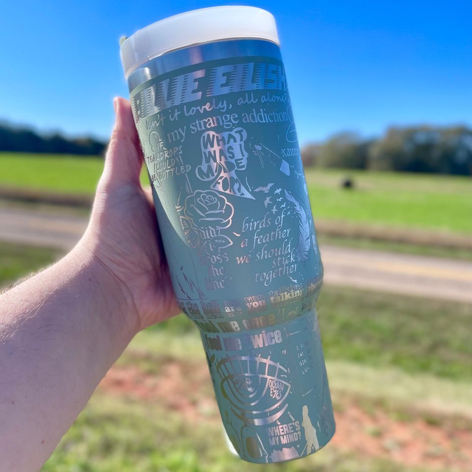 Billie Eilish 40oz Engraved Tumbler