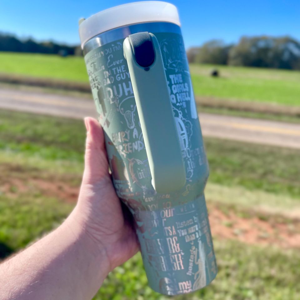Billie Eilish 40oz Engraved Tumbler