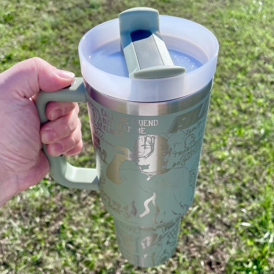 Billie Eilish 40oz Engraved Tumbler