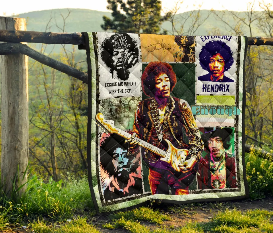 Jimi Hendrix Quilt Blanket Singer Home Decor For Fans