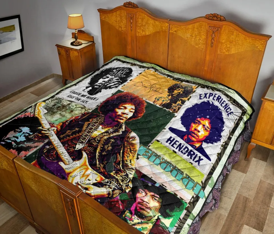 Jimi Hendrix Quilt Blanket Singer Home Decor For Fans