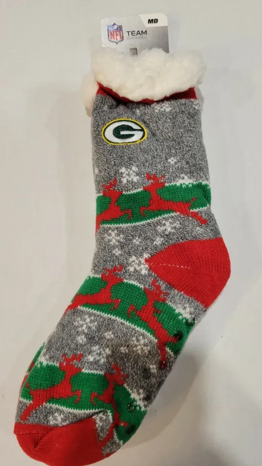 football Green Bay Packers Sherpa Slipper Socks, New