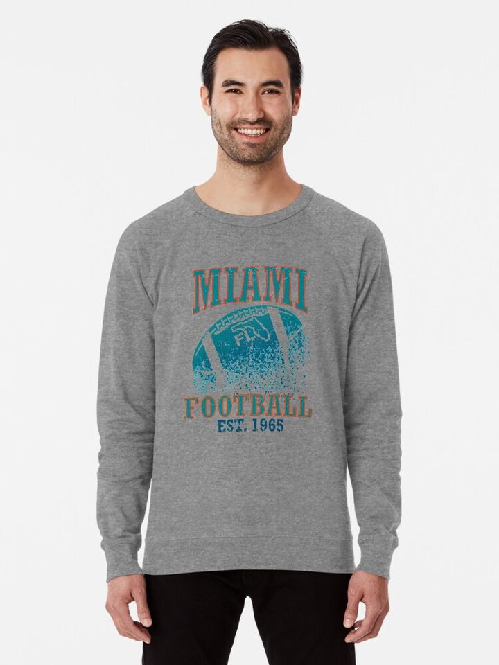 MIAMI FOOTBALL Vintage Lightweight Sweatshirt