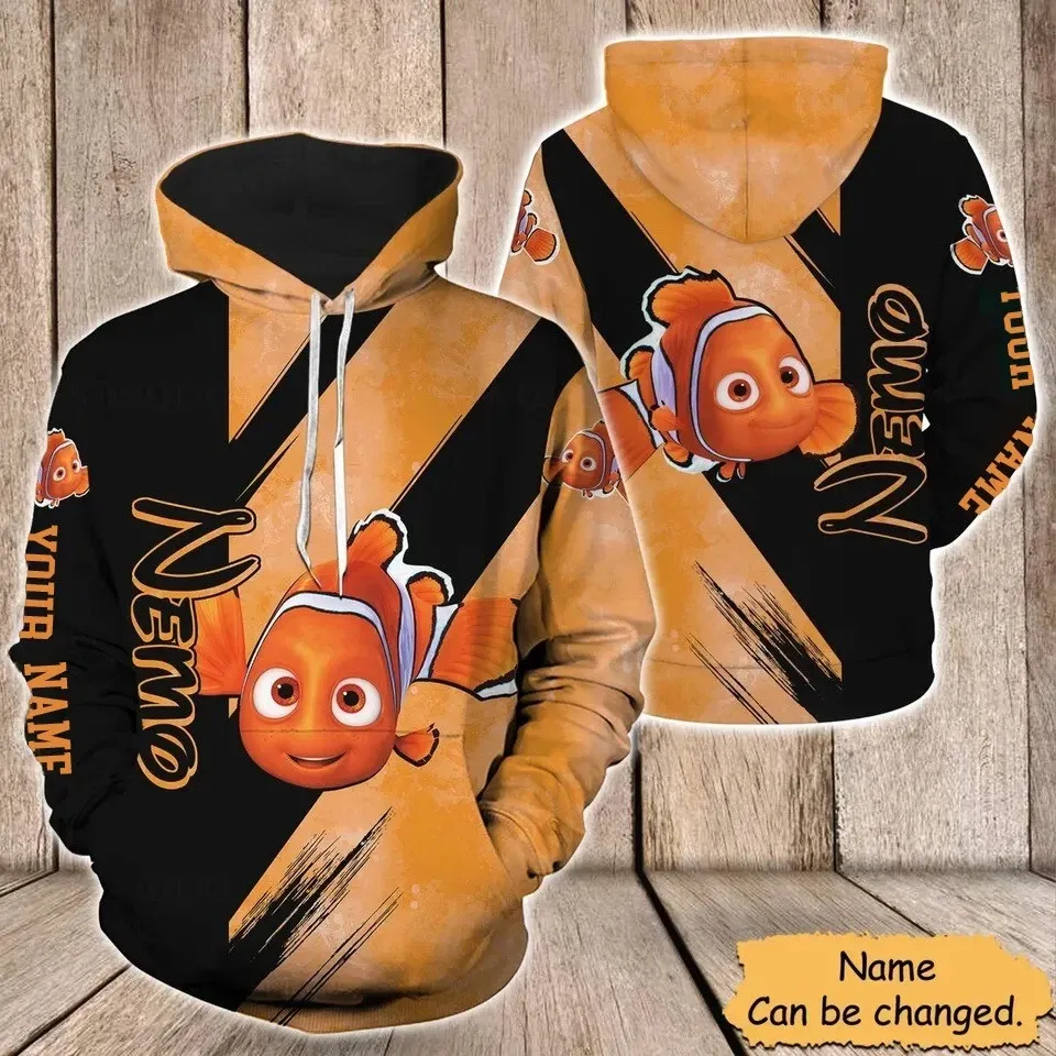 Custome Name Hollow Hoodie Legging Set for Fan /Finding Nemo-For Women