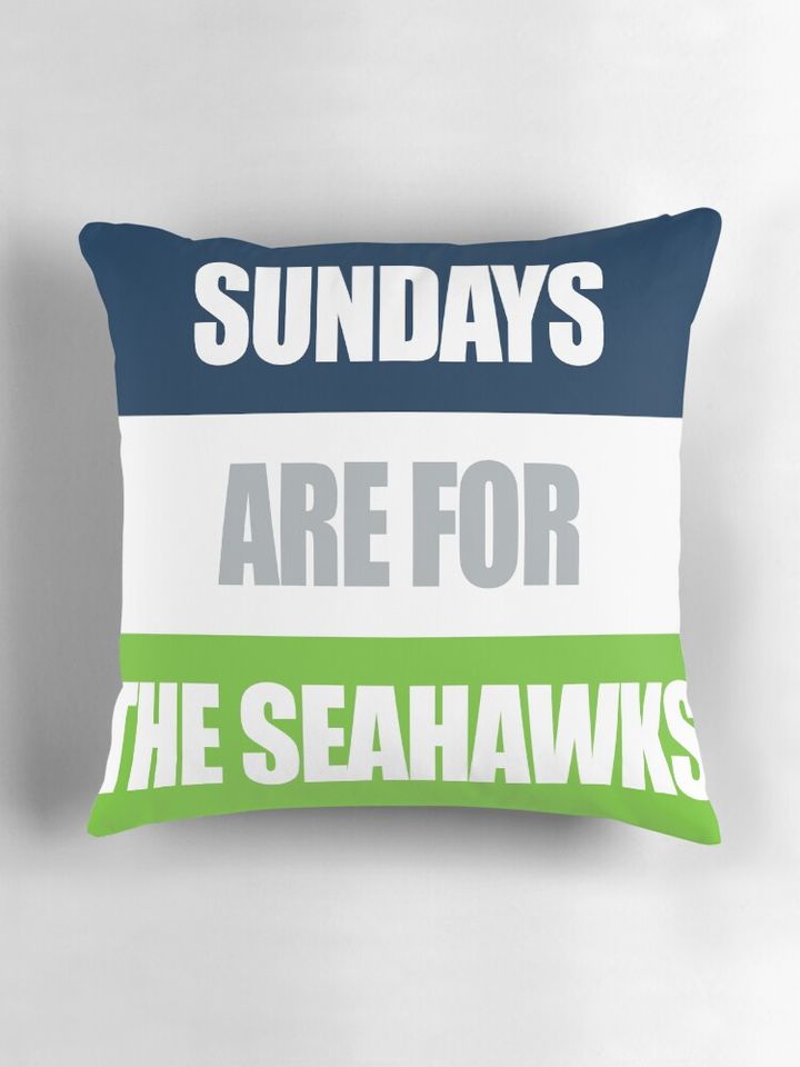 Sundays Are For The Seahawks Pillow