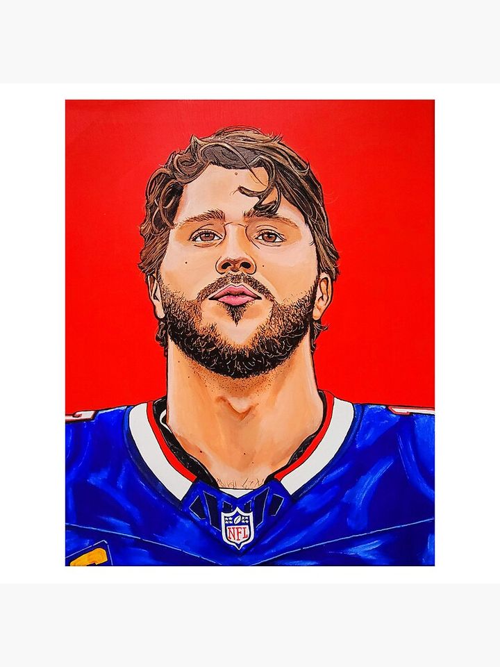 Buffalo Bills Josh Allen  Pillow