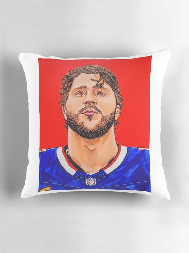 Buffalo Bills Josh Allen  Pillow