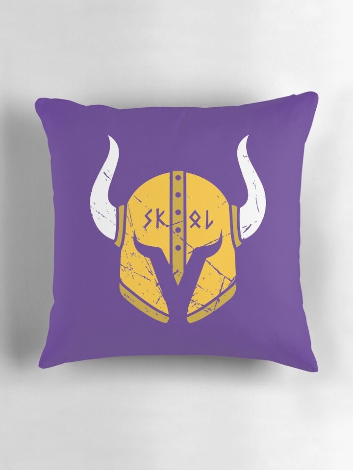 Minnesota Vikings Skol Helmet Pillow