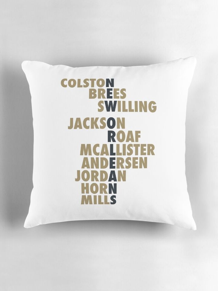 New Orleans Saints Greats Pillow