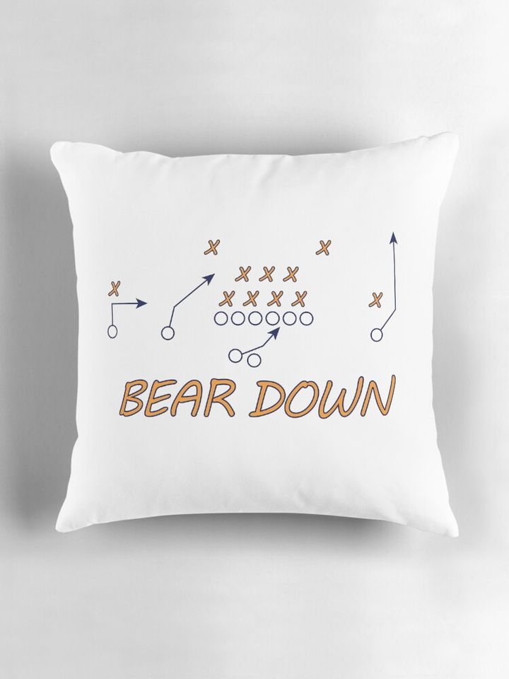 Chicago Bears Playbook - Bear Down Pillow