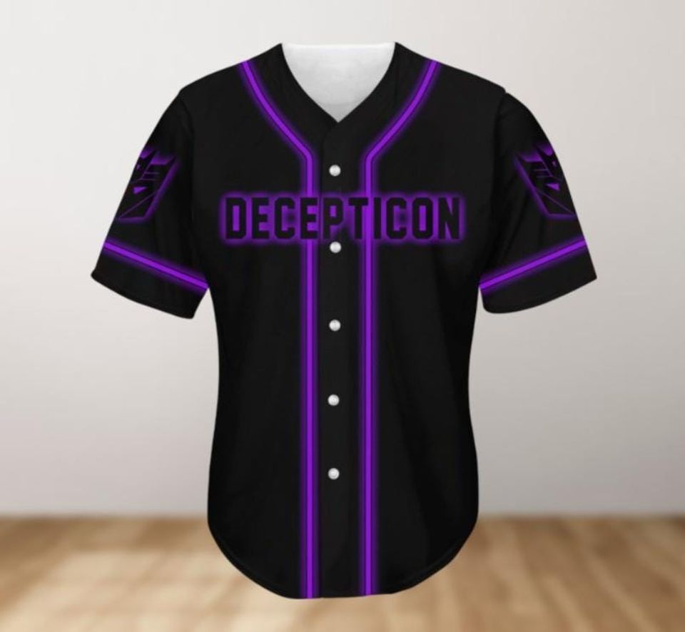 Decepticon Transformers Baseball Jersey Shirt, Movie Baseball Jersey, Transformers Baseball Jersey